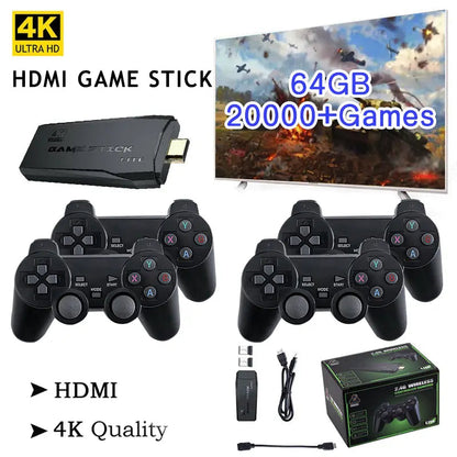 Classic Retro Game Console - 64GB HDMI TV Stick