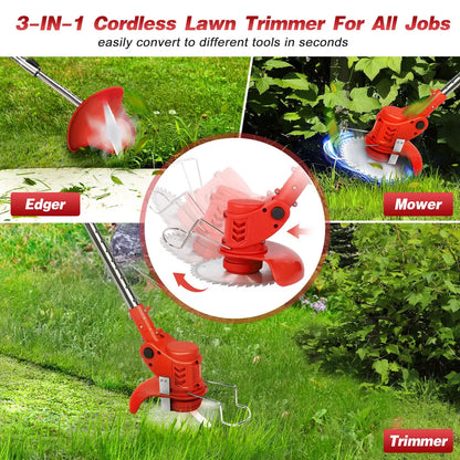 Wireless Lawn Edger Grass Trimmer Tool