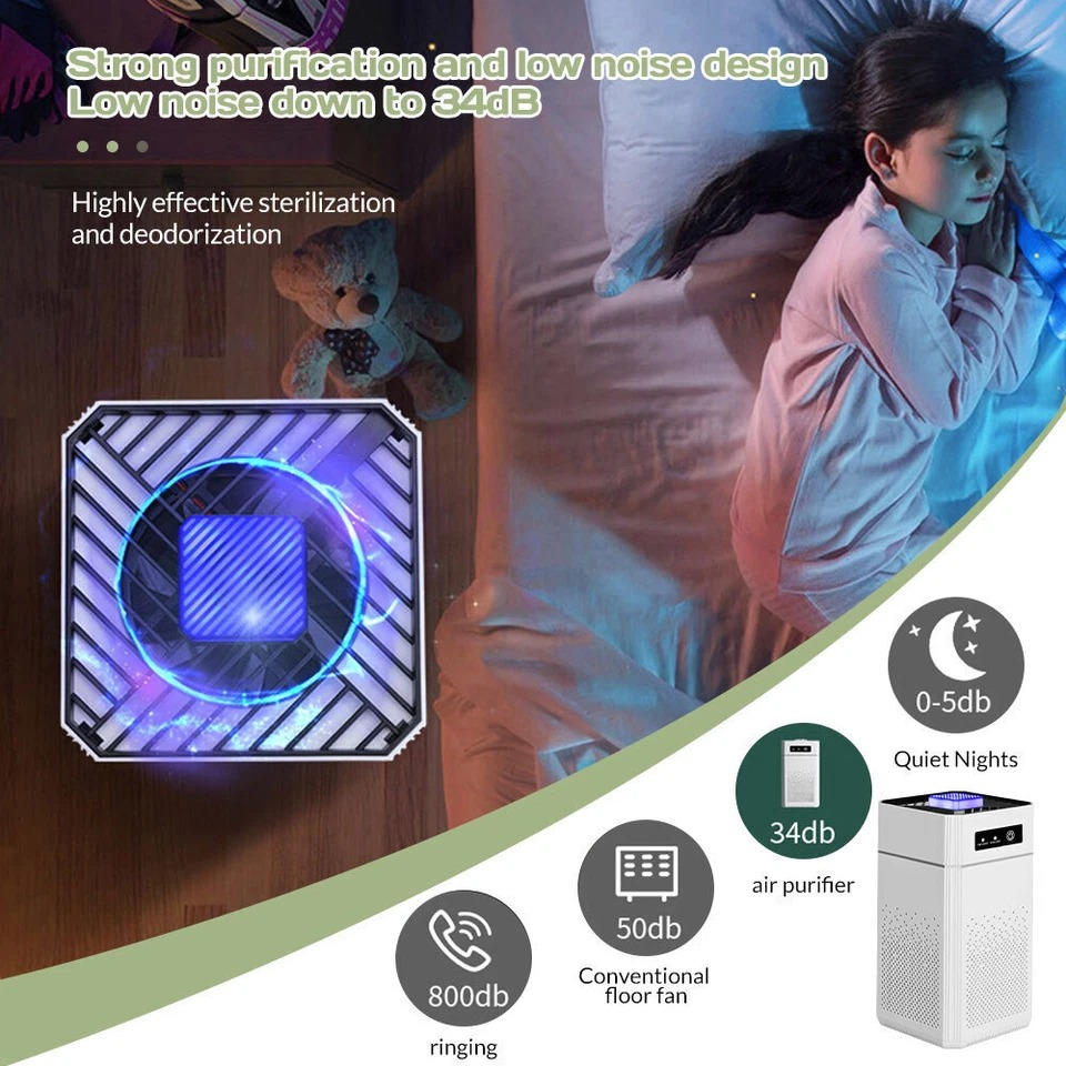 Powerful Home Air Cleaner for Big Rooms