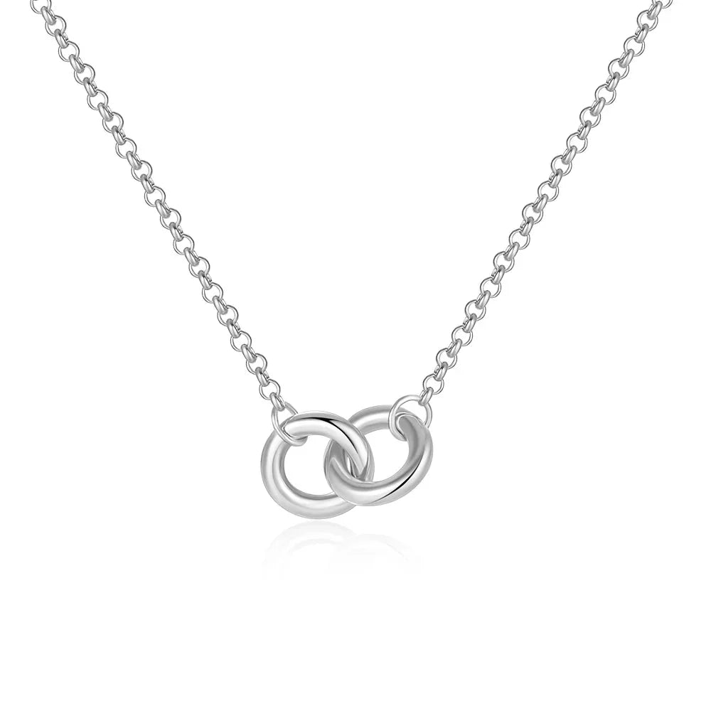 Delicate Sterling Silver Infinity Chain Necklace