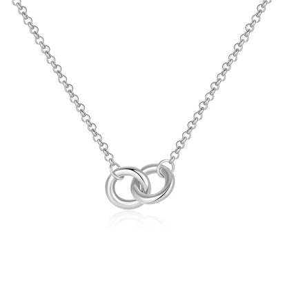 Delicate Sterling Silver Infinity Chain Necklace