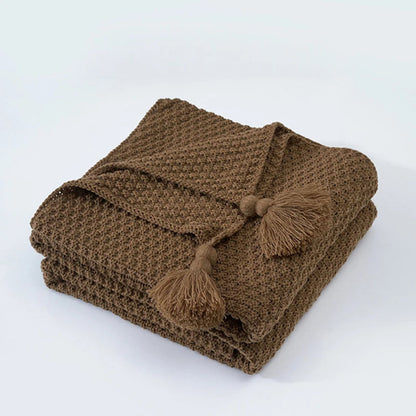 Cozy Natural Fiber Throw Blanket