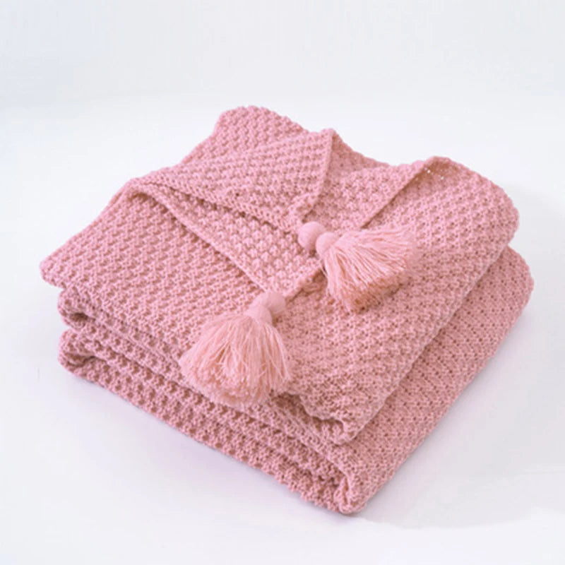 Cozy Natural Fiber Throw Blanket