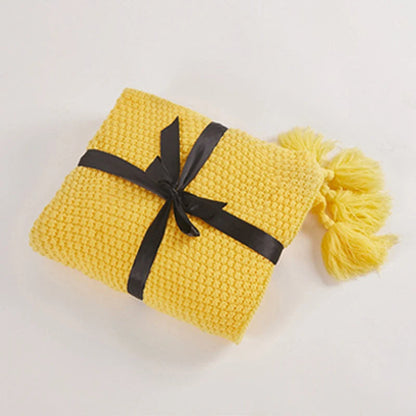 Cozy Natural Fiber Throw Blanket