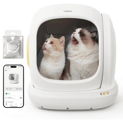 Advanced Automatic Pet Litter Box with Mobile Health Monitor