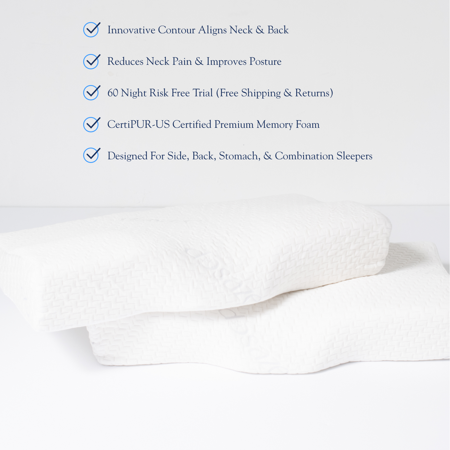 Comfortable Memory Foam Pillow for Side Sleepers