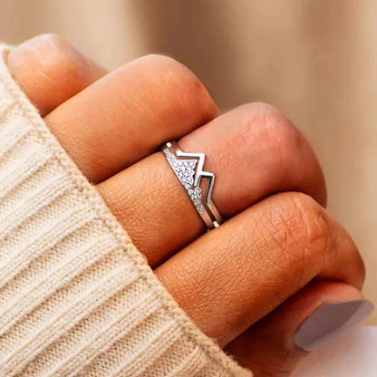 Emotional High Low Silver Ring - Halri