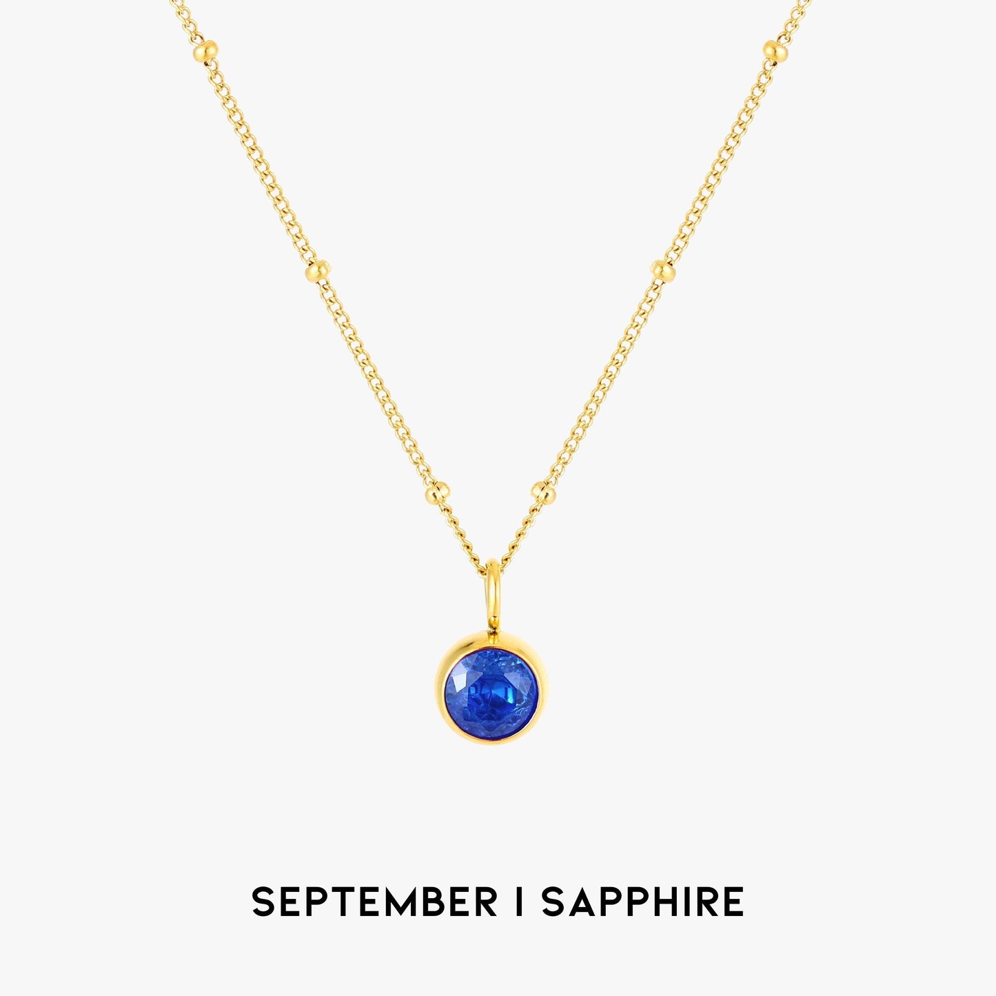 Gemstone Drop Pendant Necklace