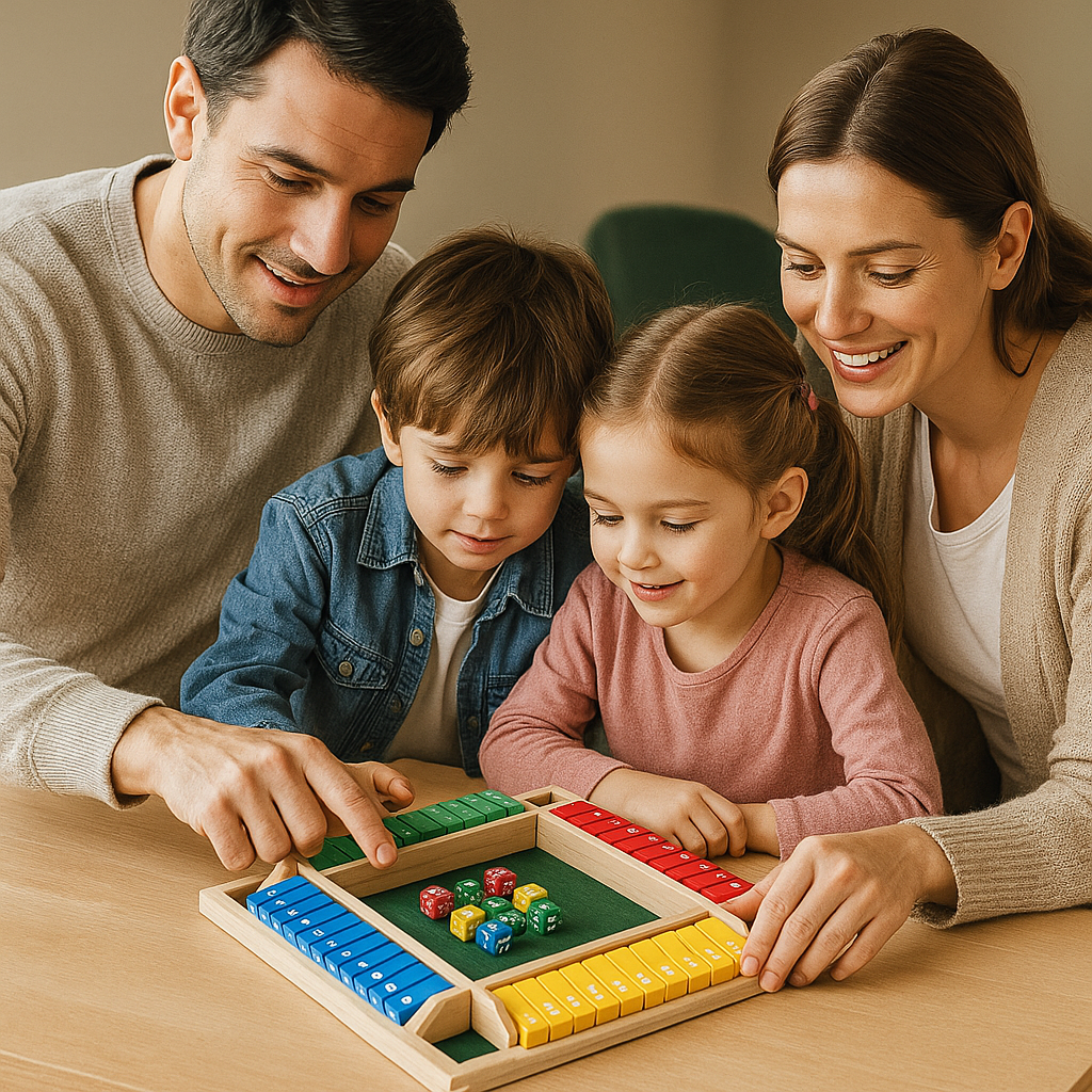 Fun 4 Player Wooden Board Game Set - Halri