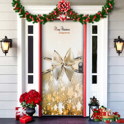 Spooky Christmas Yard Decor Elves Door Wrap
