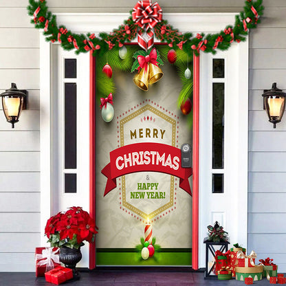 Spooky Christmas Yard Decor Elves Door Wrap