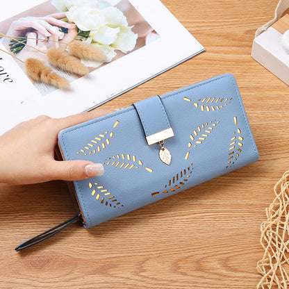 Stylish Leaf Print Women's Wallet