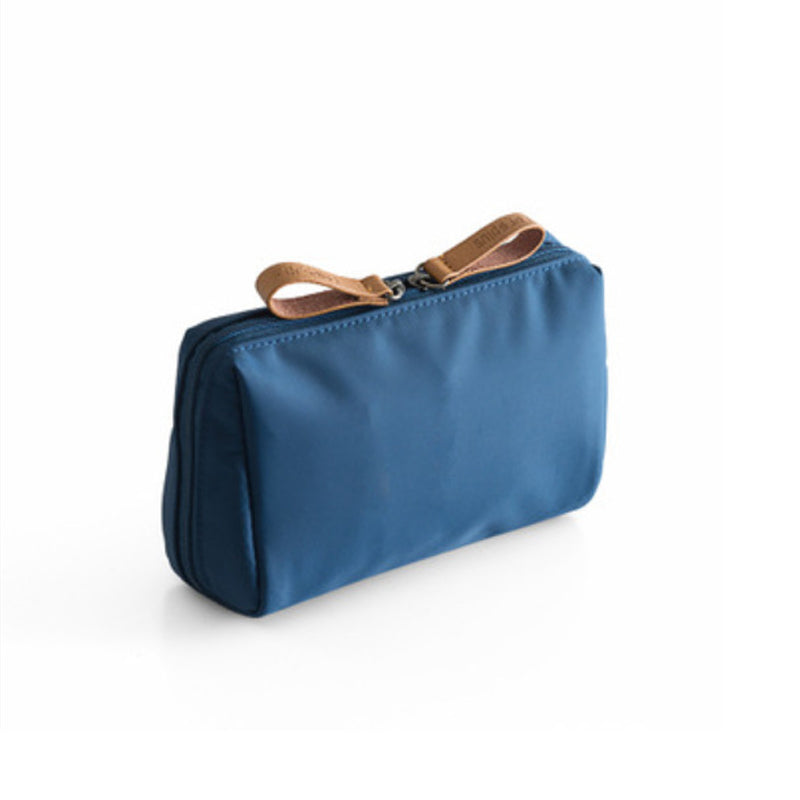 Halri | Simple Makeup Pouch with Dual Zip Closure