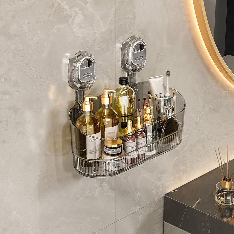 Easy Install Bathroom Suction Shower Storage Box