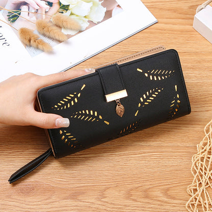 Stylish Leaf Print Women's Wallet