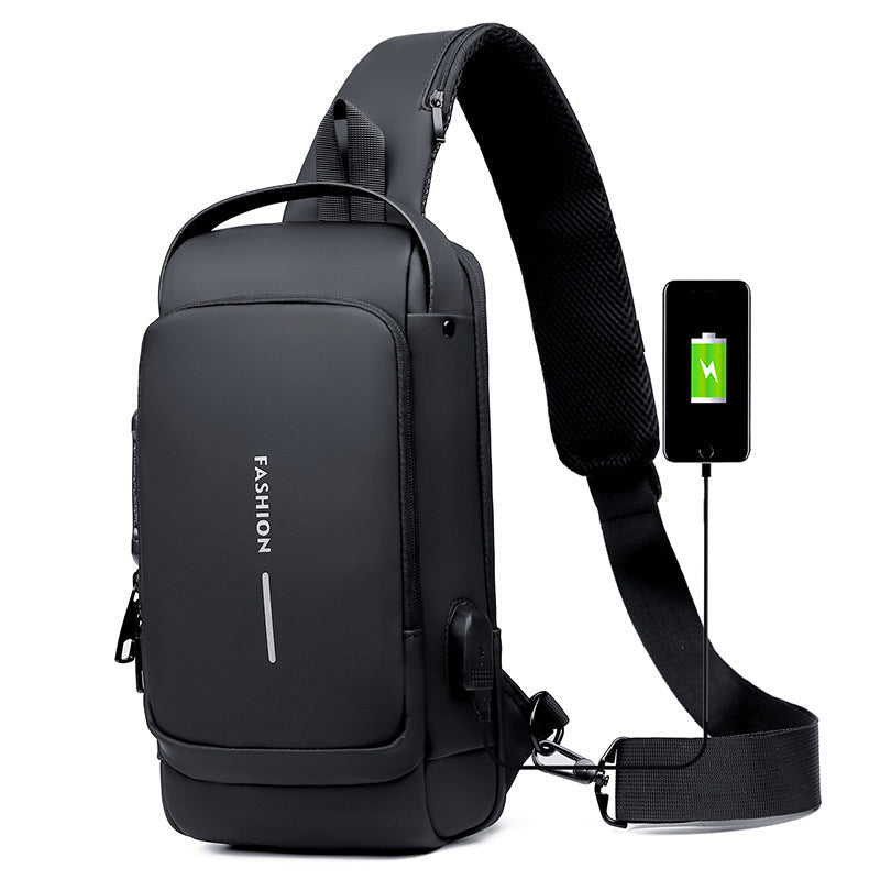 Secure Crossbody Bag with USB Charging Pocket