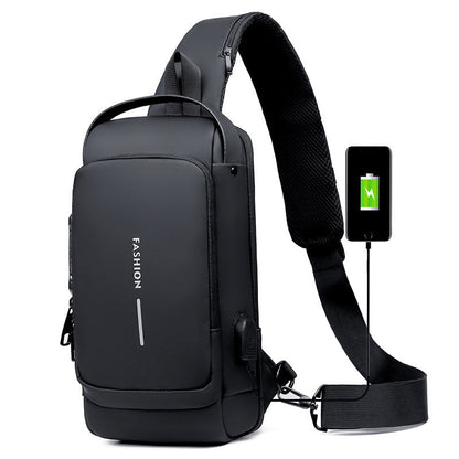 Secure Crossbody Bag with USB Charging Pocket
