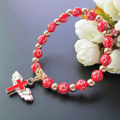 Beautiful Wing Shaped Cross Bracelet - Halri