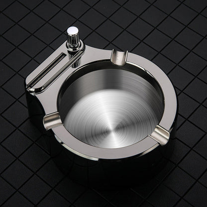 Vintage Metal Ash Tray, Table Lighter