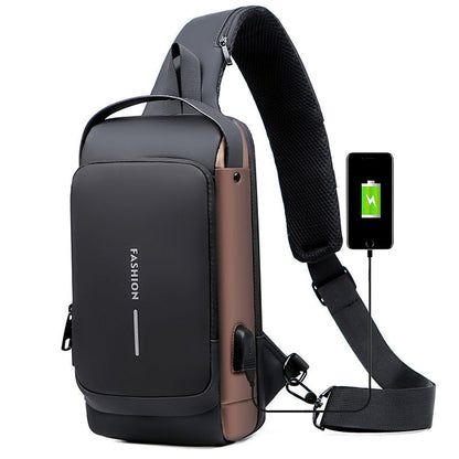 Secure Crossbody Bag with USB Charging Pocket