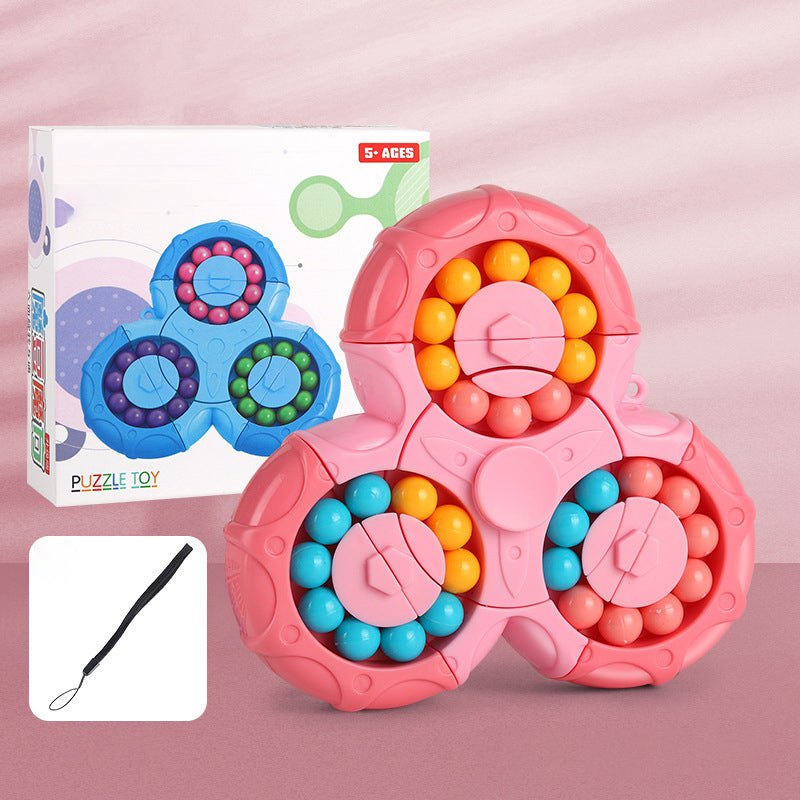 Cool 2-In-1 Rotating Puzzle Cube - Halri
