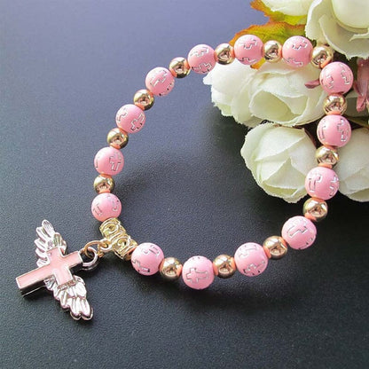 Beautiful Wing Shaped Cross Bracelet