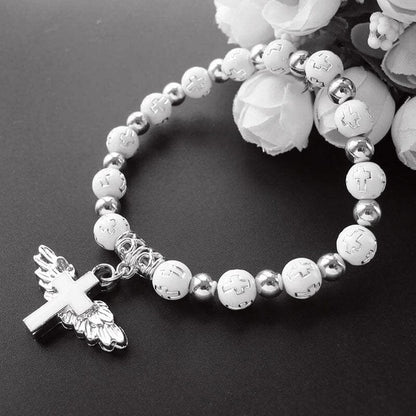 Beautiful Wing Shaped Cross Bracelet