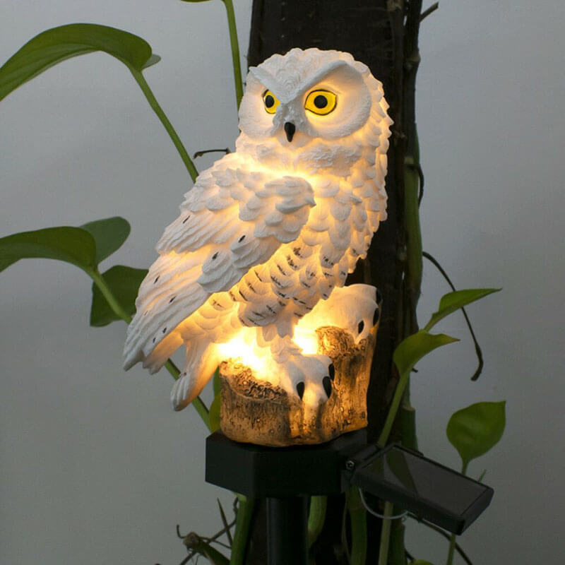 Solar Powered Owl Garden Lantern - Halri