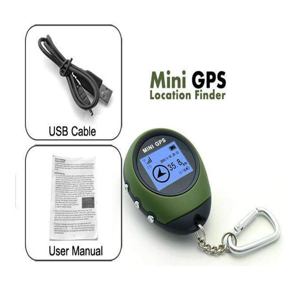 Compact GPS Tracker Keychain for Hiking Camping - Halri