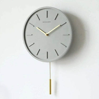 Modern Minimalist Concrete Wall Clock