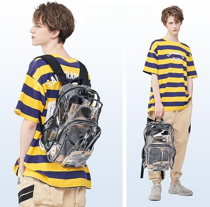 Tough Transparent School Backpack - Halri