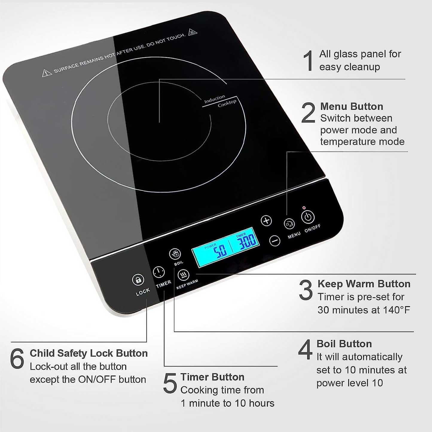 Compact Electric Stove Top