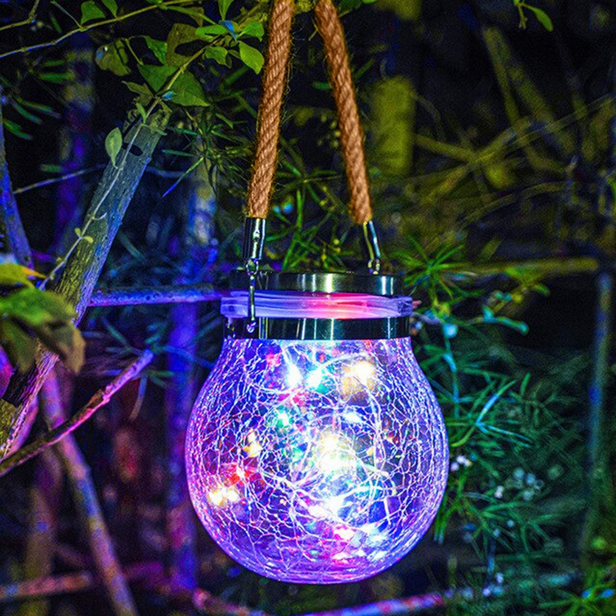 Rustic Solar Garden Jar Light - Halri