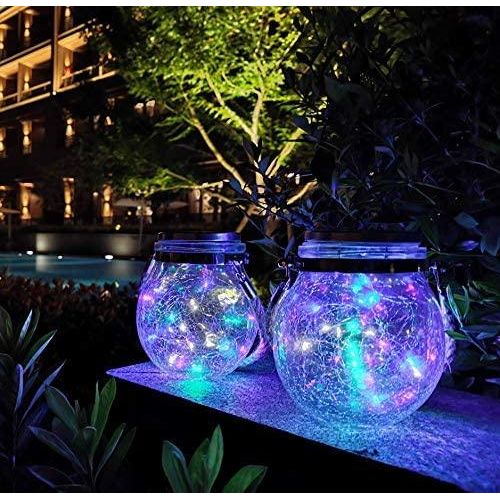 Rustic Solar Garden Jar Light