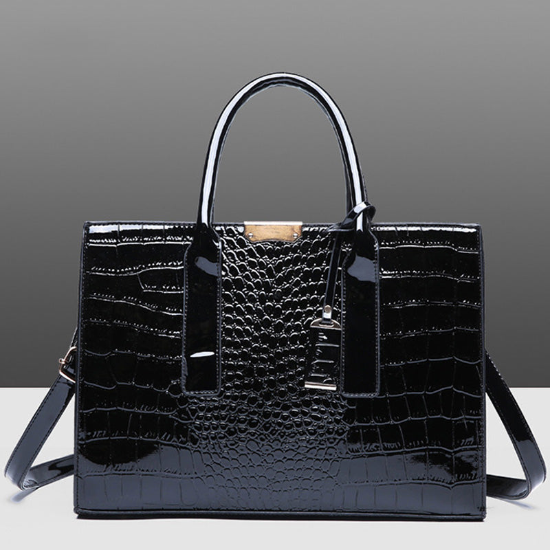 Luxury Croc Pattern Tote Bag