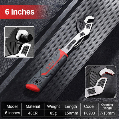 Heavy Duty Multifunctional Locking Pipe Wrench Tool - Halri