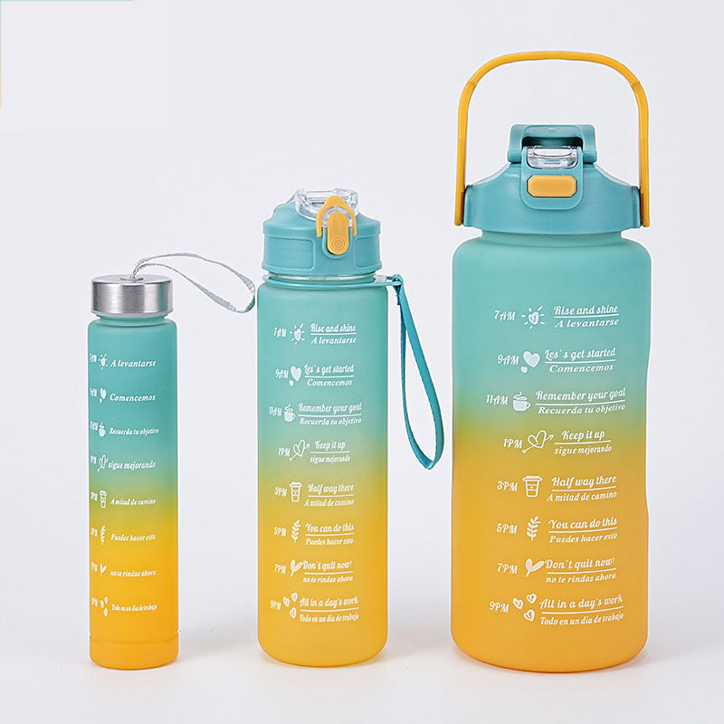 Inspirational 3-In-1 Fitness Water Bottle