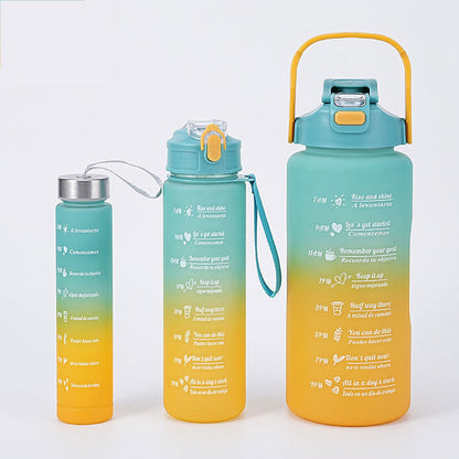 Inspirational 3-In-1 Fitness Water Bottle