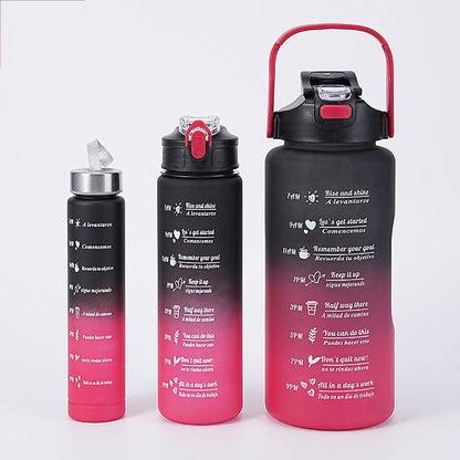 Inspirational 3-In-1 Fitness Water Bottle