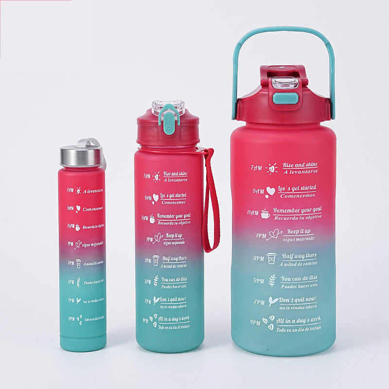 Inspirational 3-In-1 Fitness Water Bottle