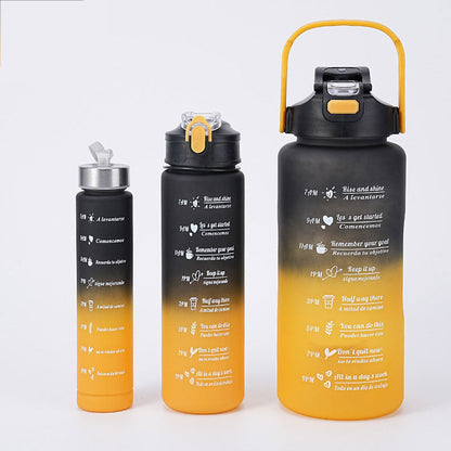 Inspirational 3-In-1 Fitness Water Bottle