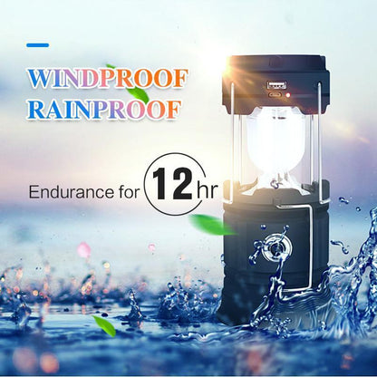 Portable 3-in-1 LED Camp Lantern with Fire Effect - Halri