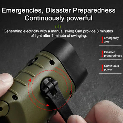 Compact Solar Powered LED Flashlight - Halri