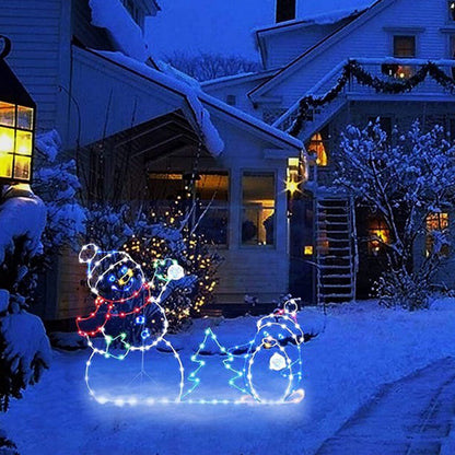 Colorful Twinkling Snowglobe Lamp