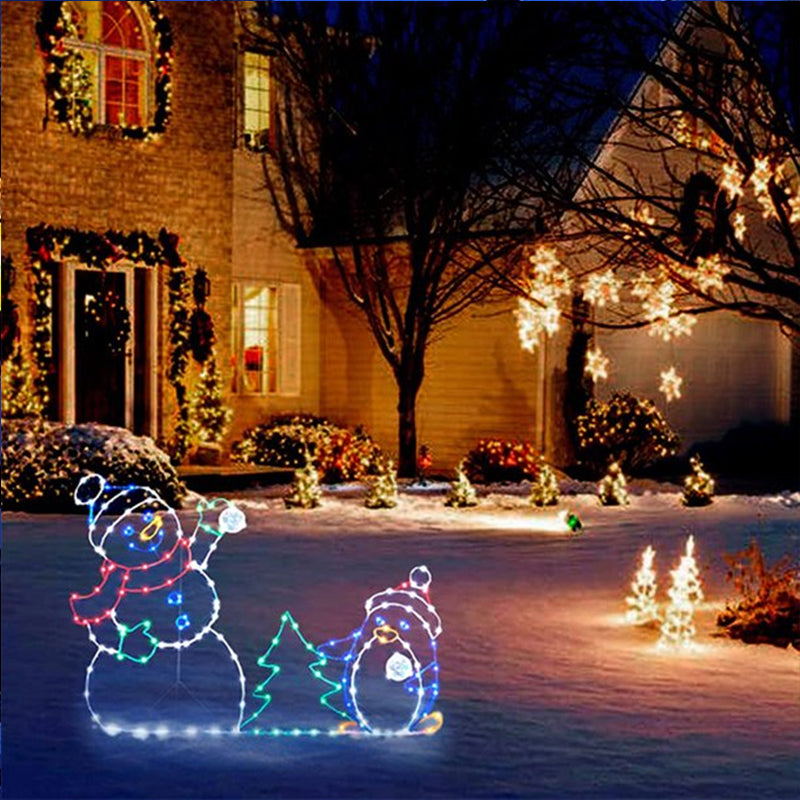 Colorful Twinkling Snowglobe Lamp