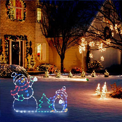 Colorful Twinkling Snowglobe Lamp