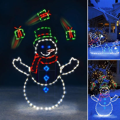 Colorful Twinkling Snowglobe Lamp