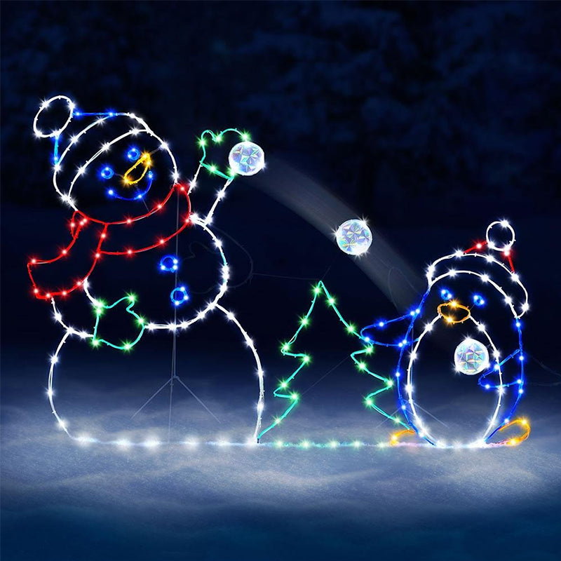 Colorful Twinkling Snowglobe Lamp - Halri