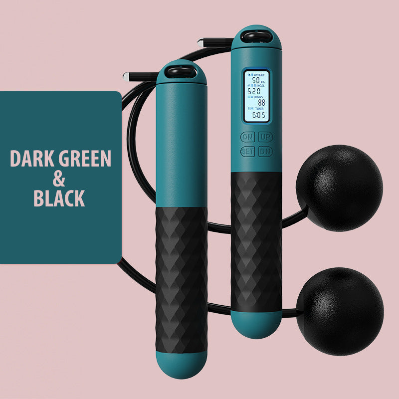 Portable Skipping Rope with Digital Counter and Weights - Halri