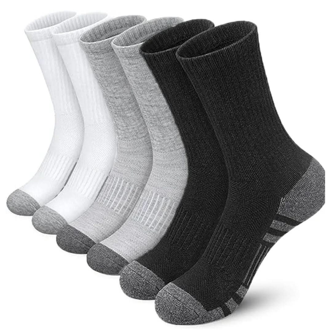 Soft Athletic Socks 6-Pack for Fitness